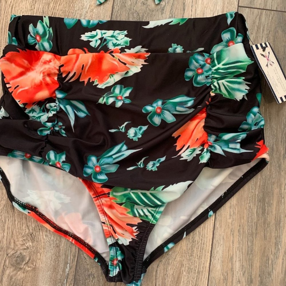 *NWT FROM BOUTIQUE HIGH WAISTED BIKINI XL & SMALL - Picture 4 of 5